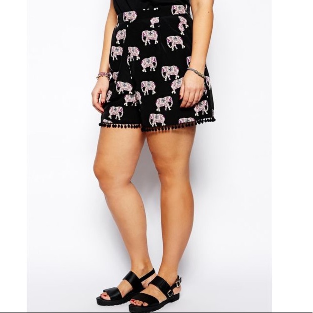 Asos Curve Elephant shorts.